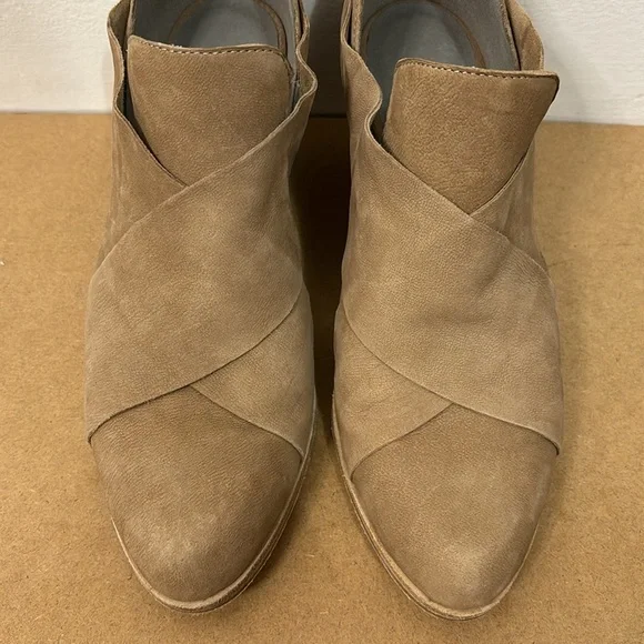 Eileen Fisher Jenkins Tan Ankle Boots Booties Size 8 - Picture 4 of 8
